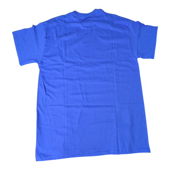 Gildan Blue T Shirt Drippy Skull Image Size Med Unisex New Without Tags - Picture 5 of 6